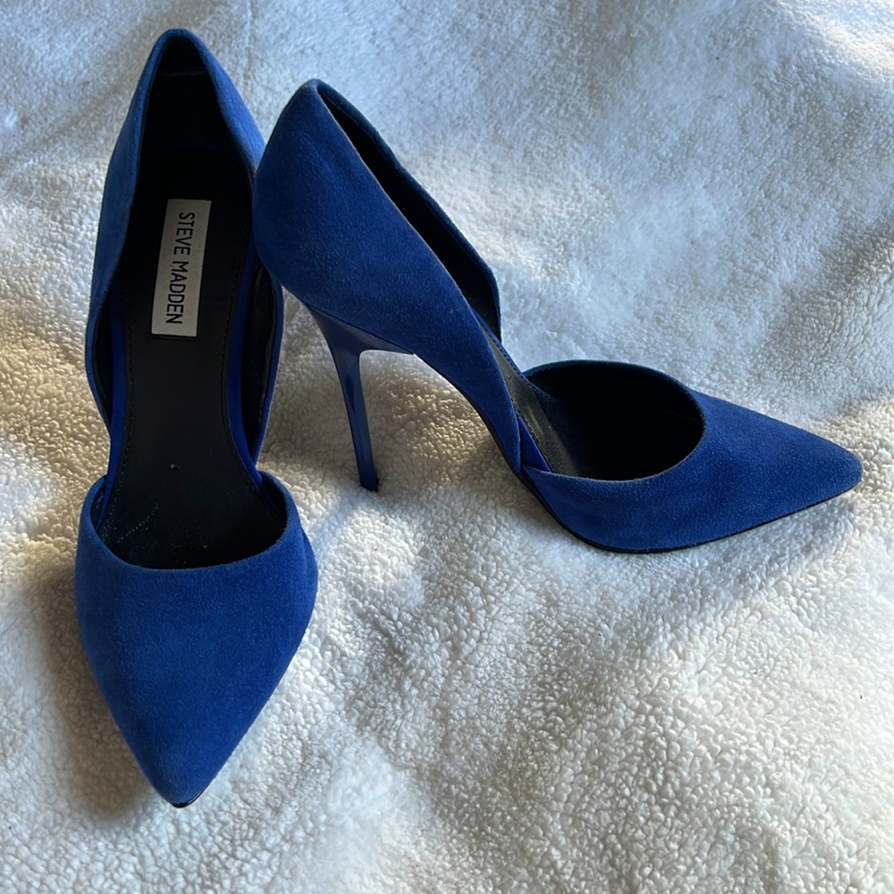 Steve Madden Blue Varcityy Pumps, blue, size 9